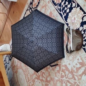 Coach shoulder bag and umbrella bundle